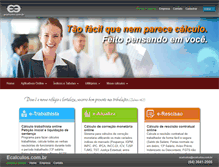 Tablet Screenshot of ecalculos.com.br